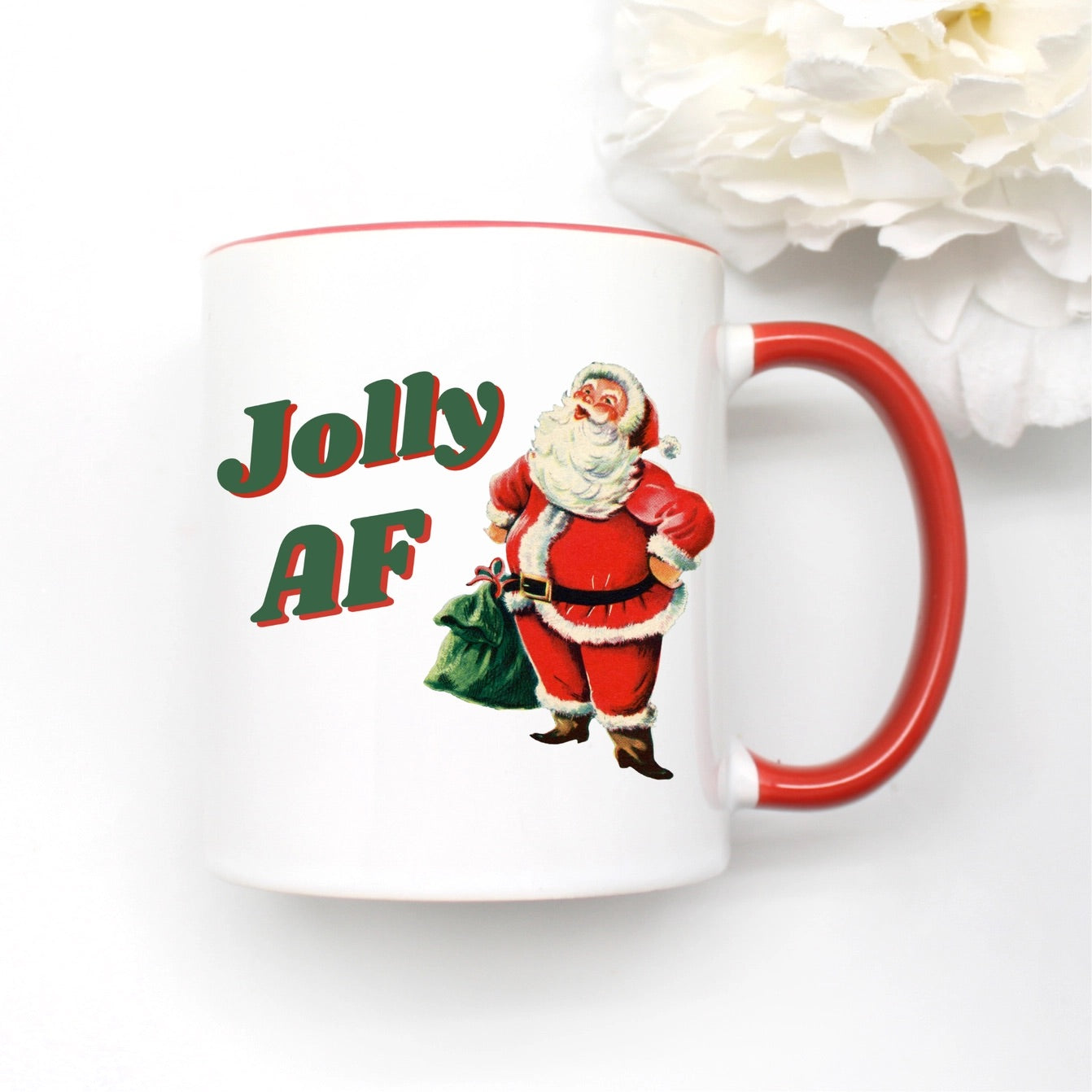 Jolly AF Santa Mug