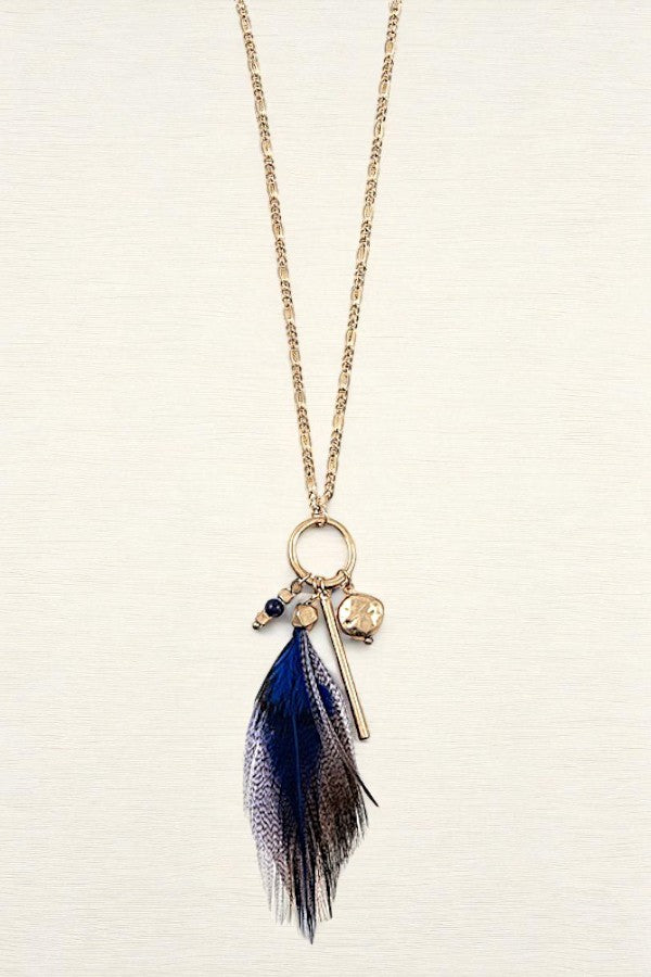 Flight At Dusk Feather Necklace