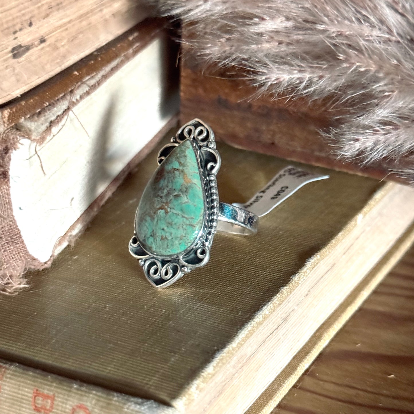 Arizona Turquoise Sterling Silver Ring - Size 8