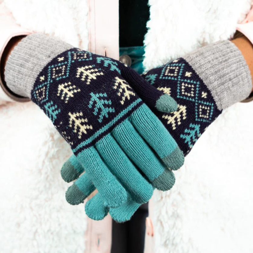 Lodge Creek Smart Touch Gloves - Blue