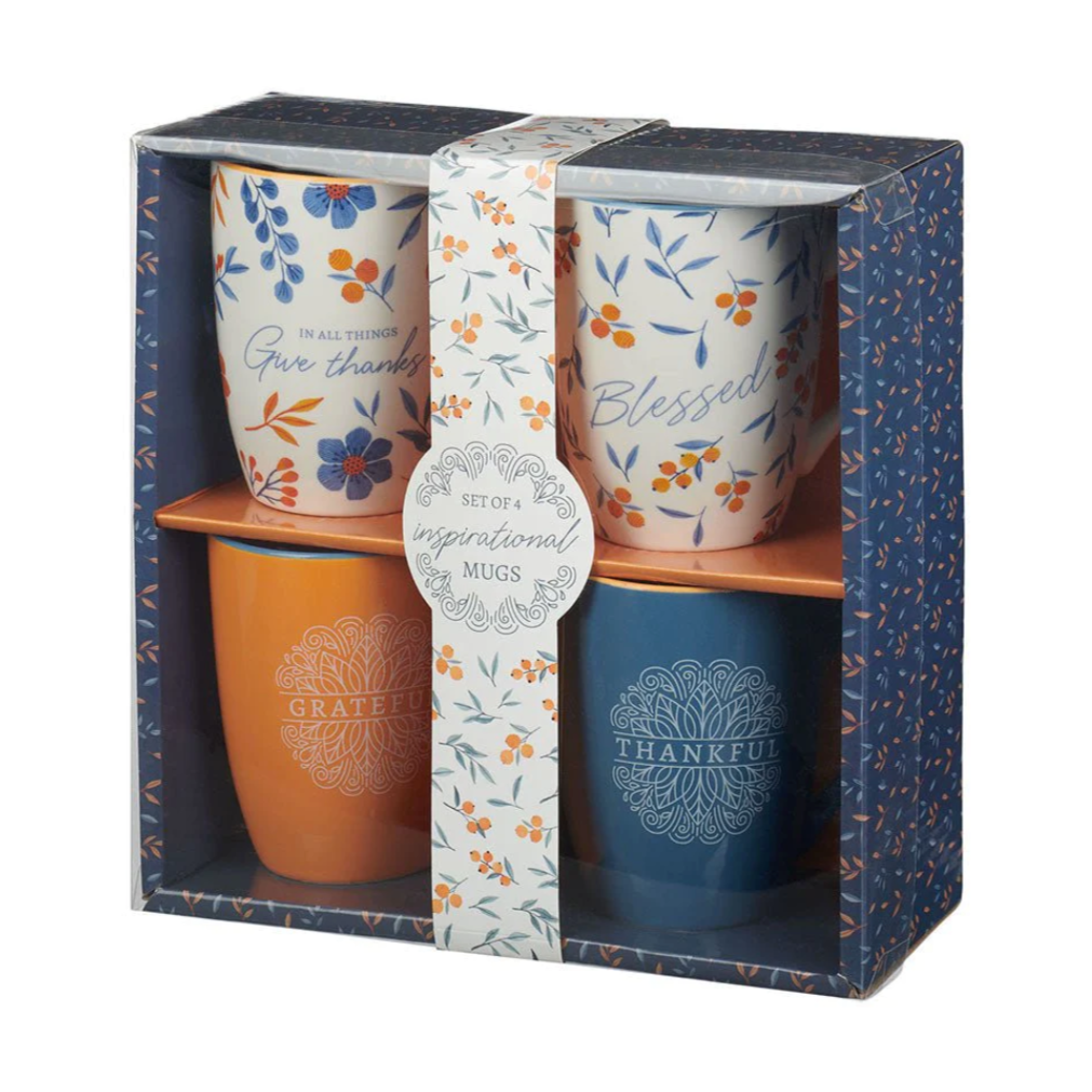 Give Thanks 4-Piece Mug Set