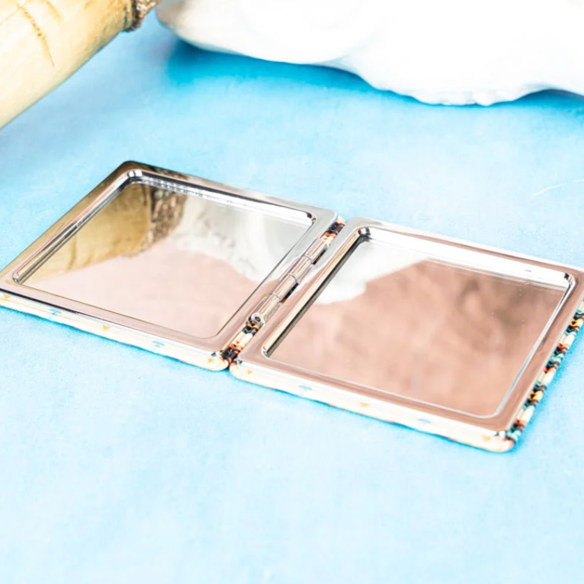 Look At Me Compact Mirror - Sunrise Aztec