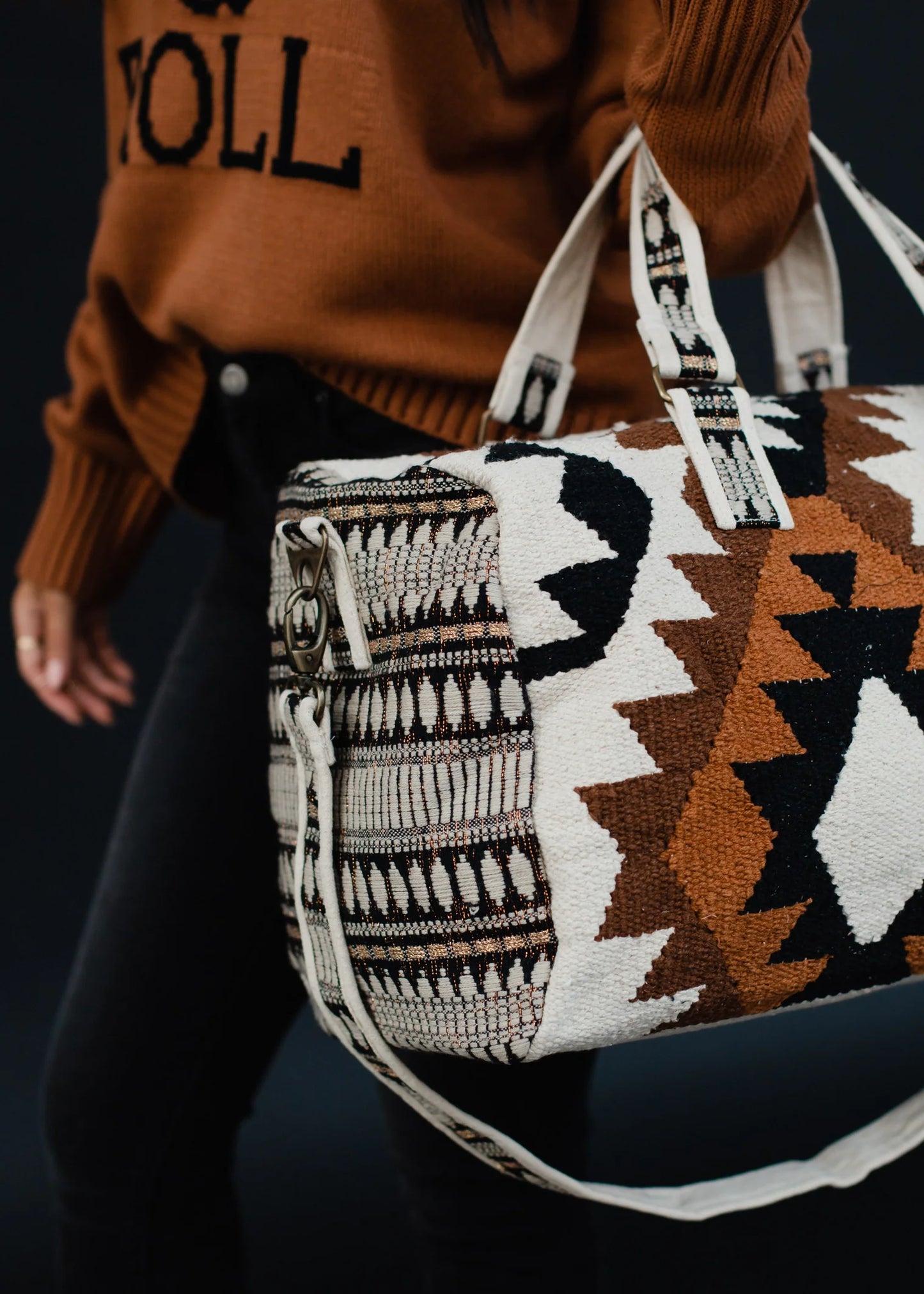 Dirt Road Dreams Aztec Duffel Bag