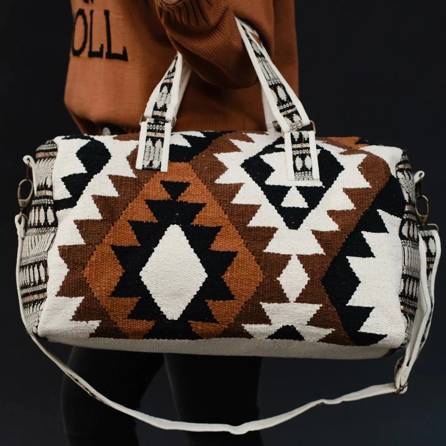 Dirt Road Dreams Aztec Duffel Bag