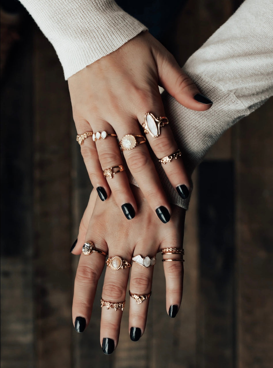 Golden Passion 14-Piece Ring Set