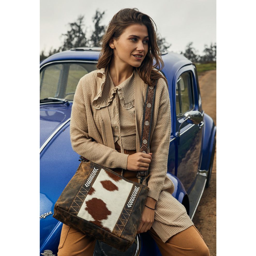 Follow The Herd Leather/Hair-On-Hide Purse