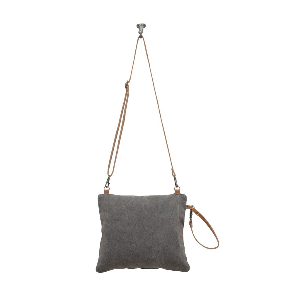 Saloon Gossip Canvas/Hair-On-Hide Purse