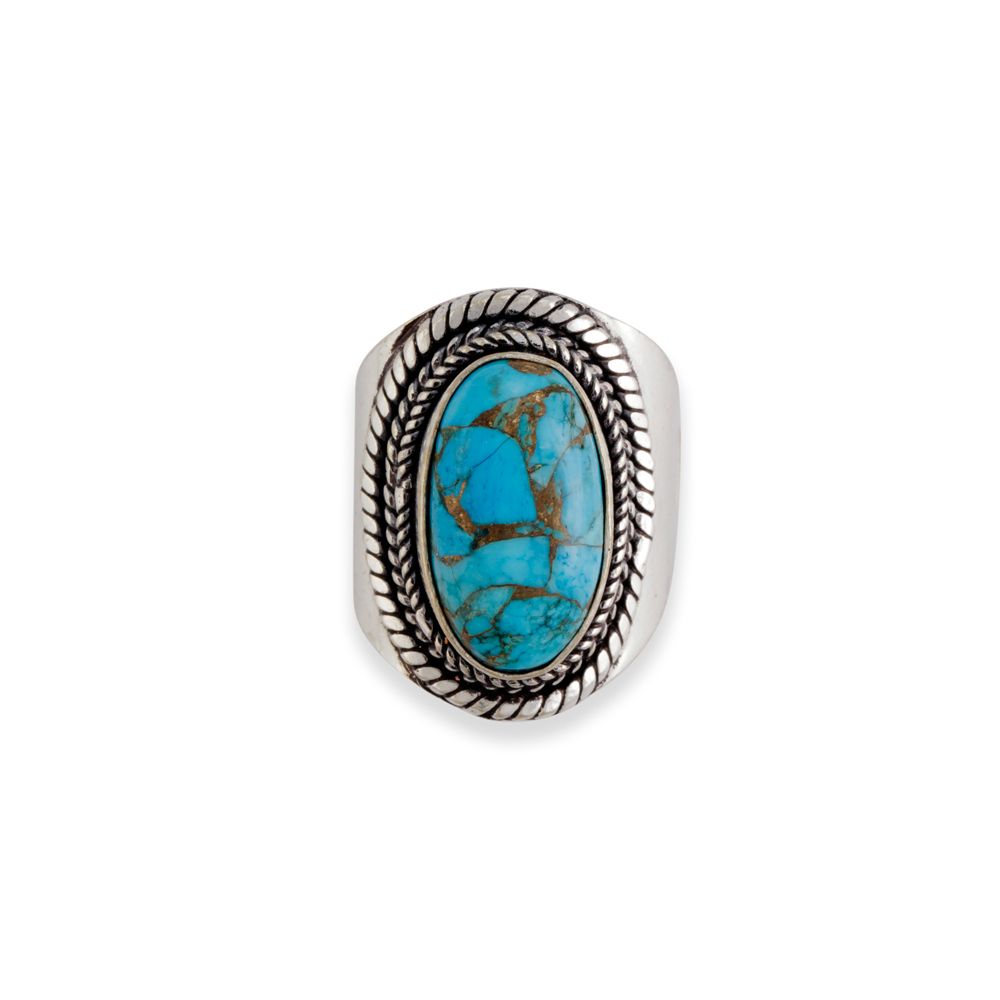 Coast To Coast Silver/Turquoise Ring