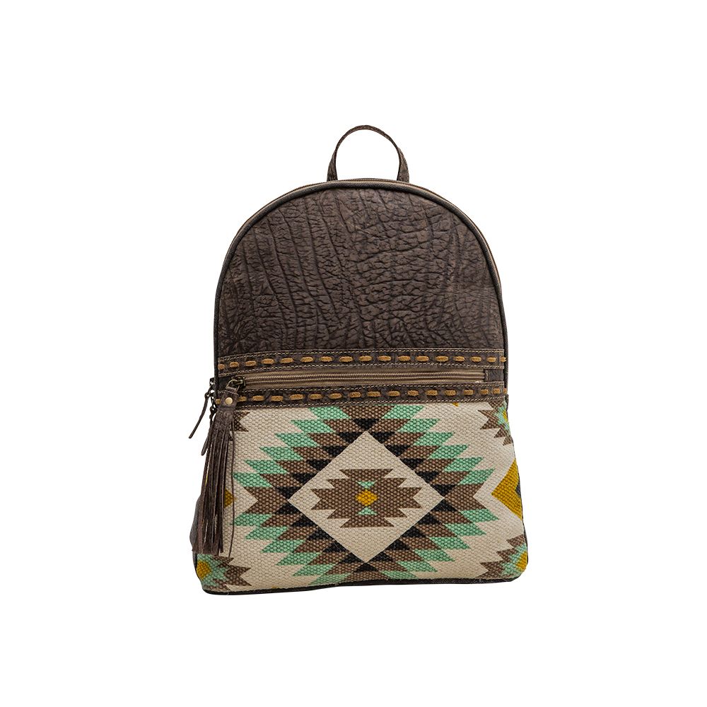 Rocky Mountain Dreams Mint/Yellow Aztec Backpack