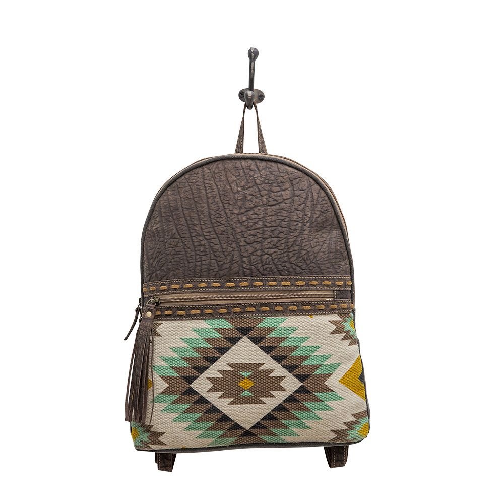 Rocky Mountain Dreams Mint/Yellow Aztec Backpack