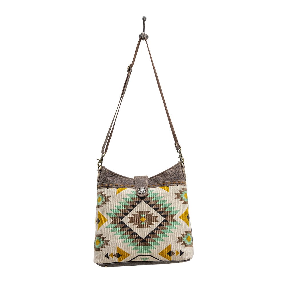 Rocky Mountain Dreams Mint/Yellow Aztec Purse