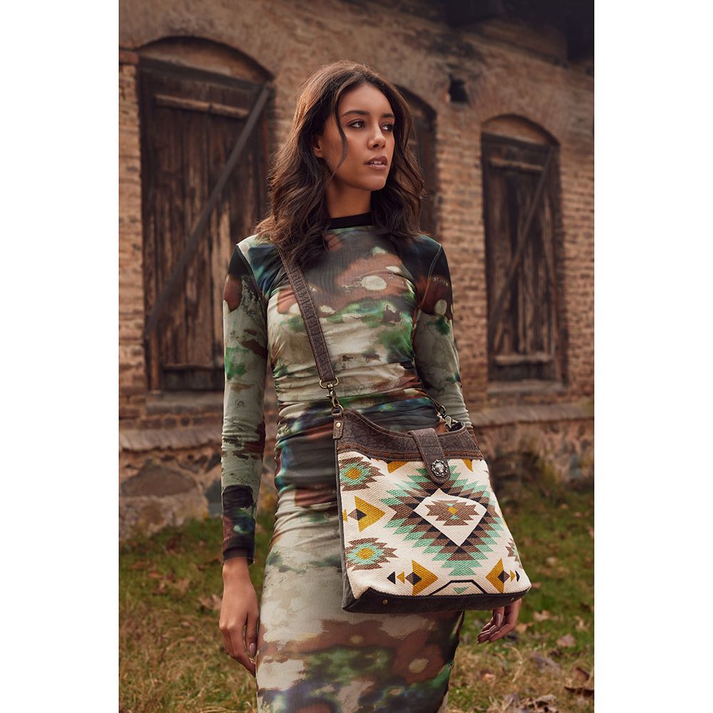 Rocky Mountain Dreams Mint/Yellow Aztec Purse