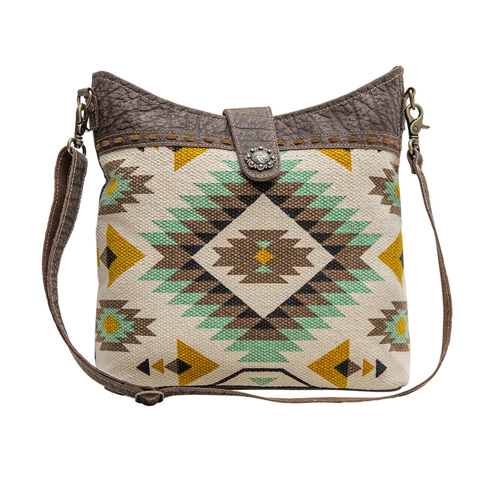 Rocky Mountain Dreams Mint/Yellow Aztec Purse