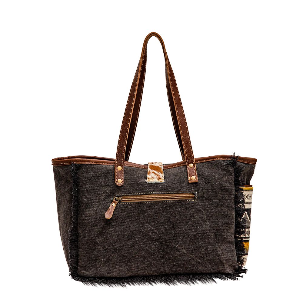 Sunny Side of Life Hair-On-Hide Aztec Bag