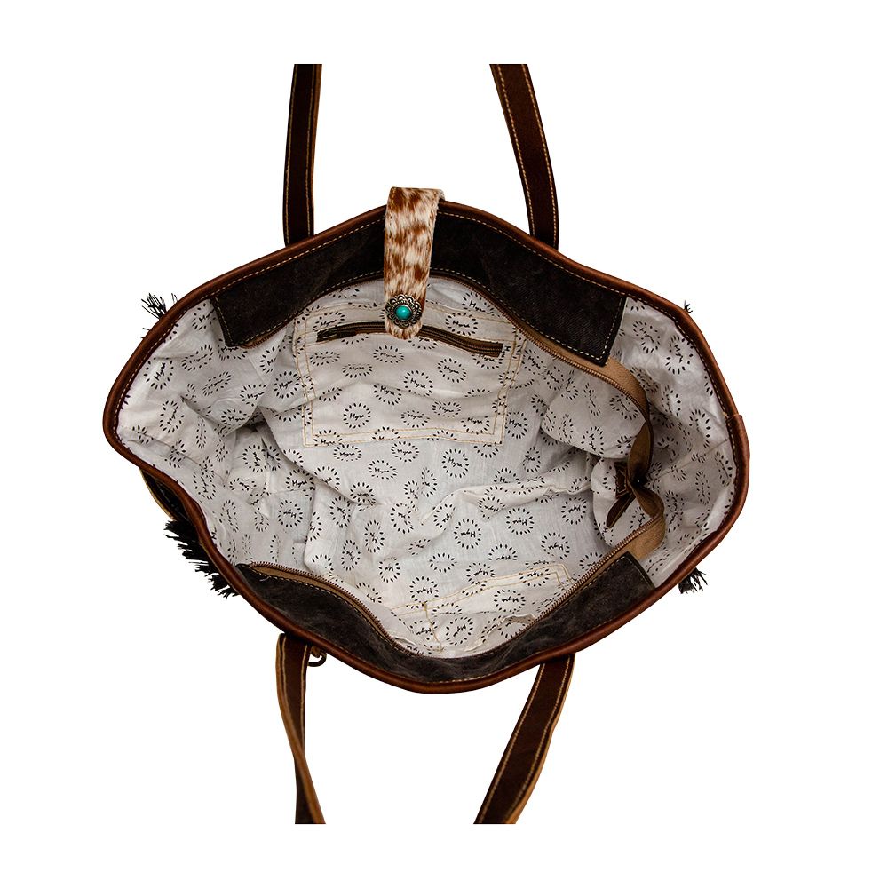 Sunny Side of Life Hair-On-Hide Aztec Bag