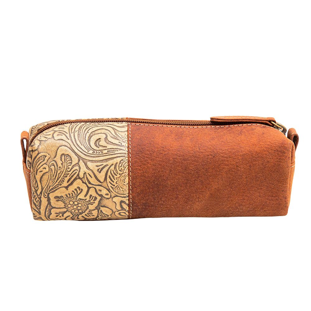 Prairie Dancing Tooled Leather Pouch