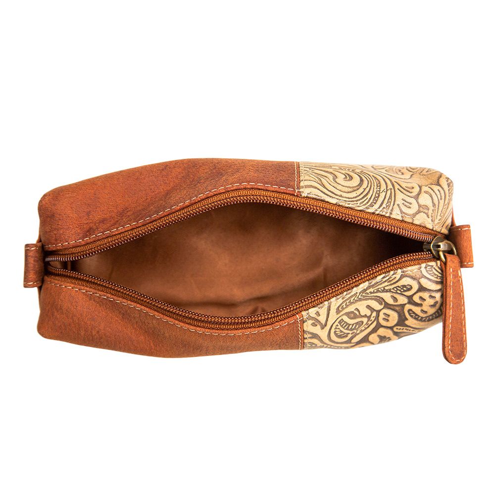 Prairie Dancing Tooled Leather Pouch