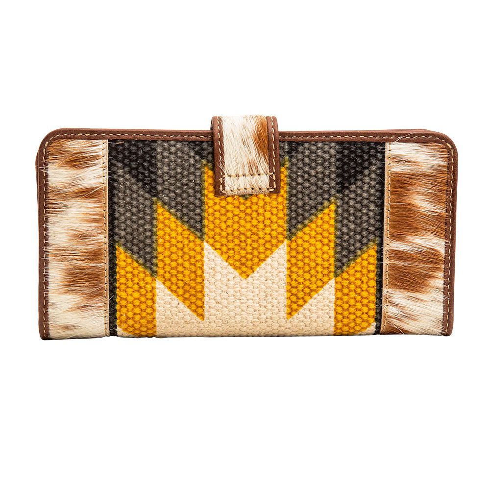 Sunny Side of Life Hair-On-Hide Aztec Wallet