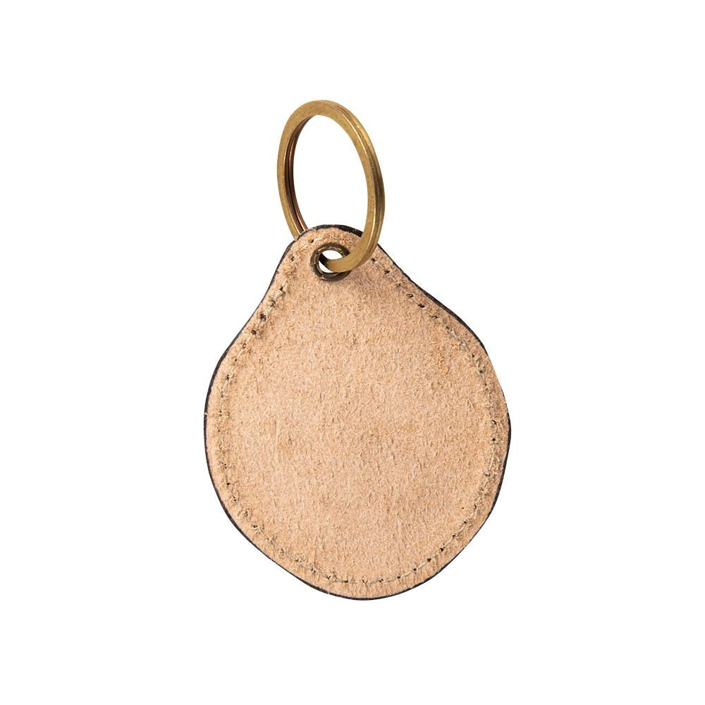 Bison Bluff Tooled Leather Keychain