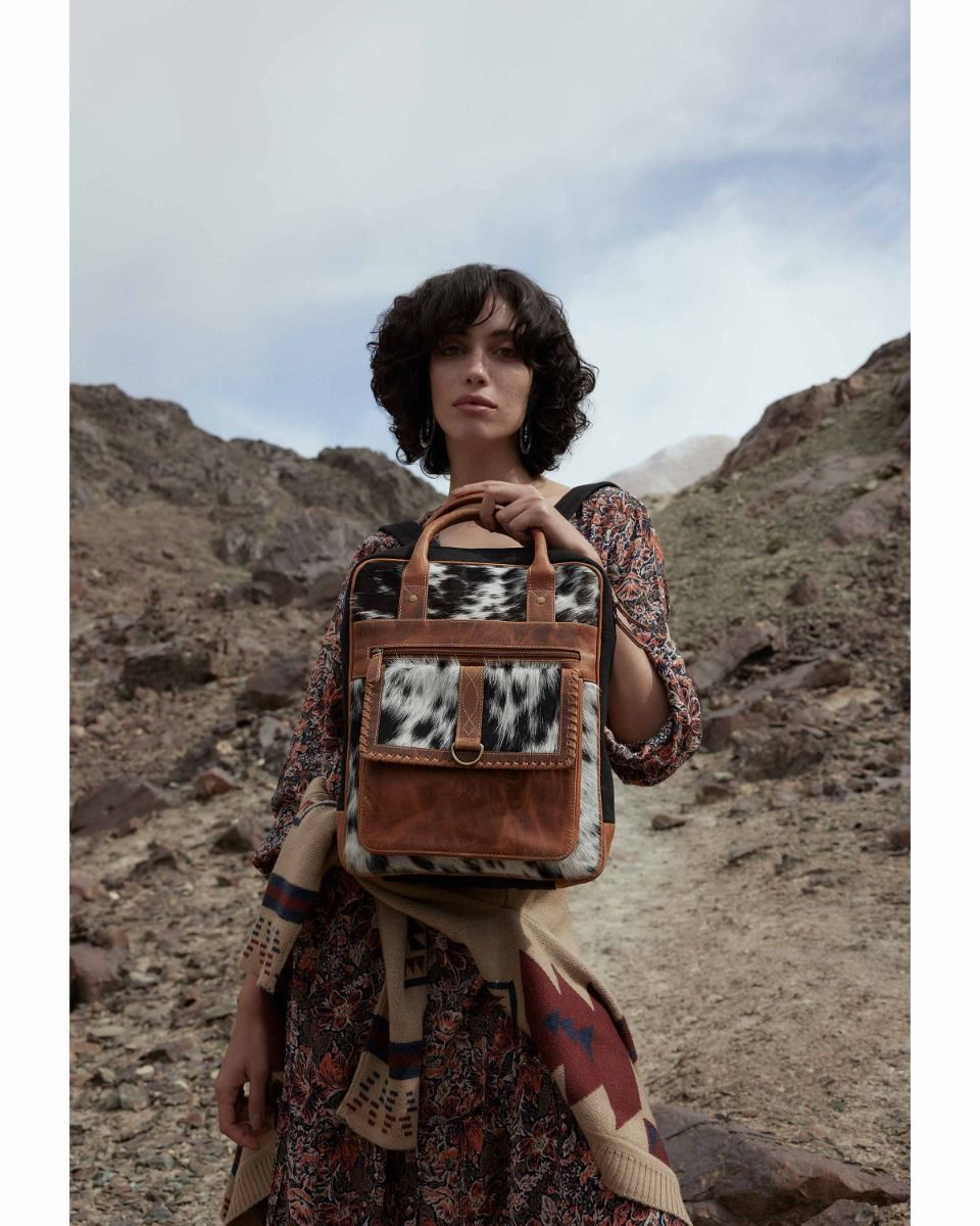At The Ranch Leather/Hair-On-Hide Backpack