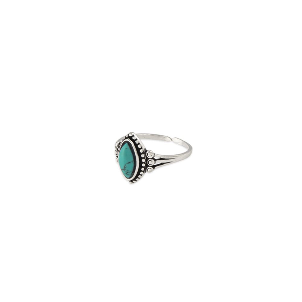 Yearning For You Silver/Turquoise Ring