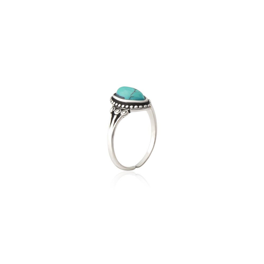 Yearning For You Silver/Turquoise Ring
