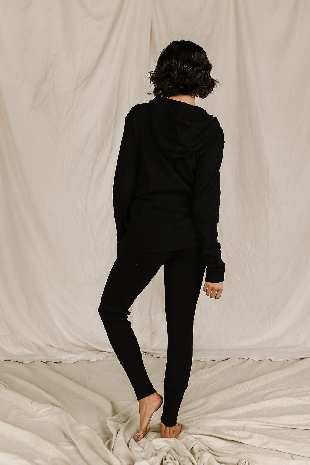 Black Jack Waffle Knit Fullzip Ampersand Ave Sweatshirt