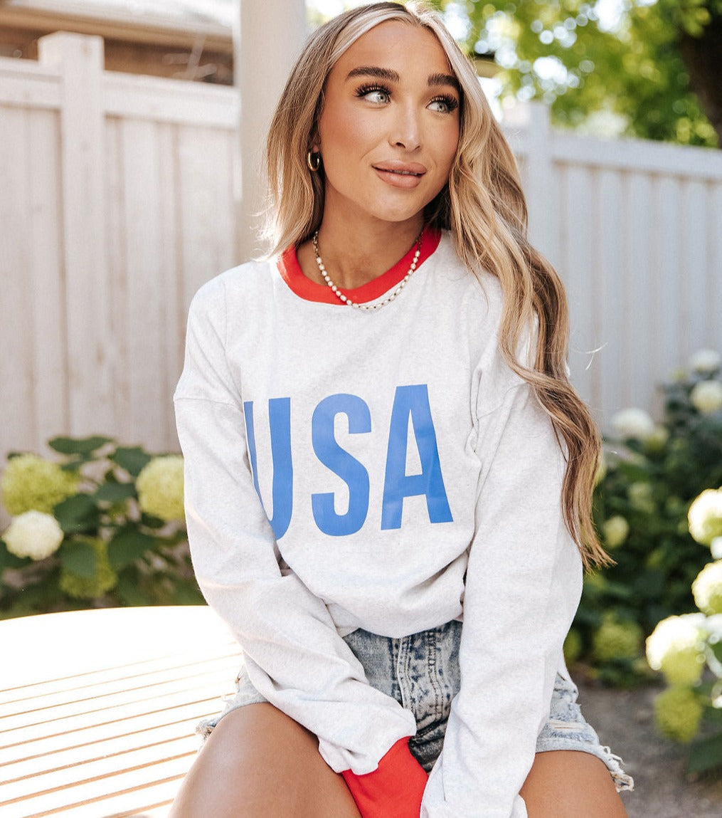 Home Of The Brave USA University Pullover Sweatshirt