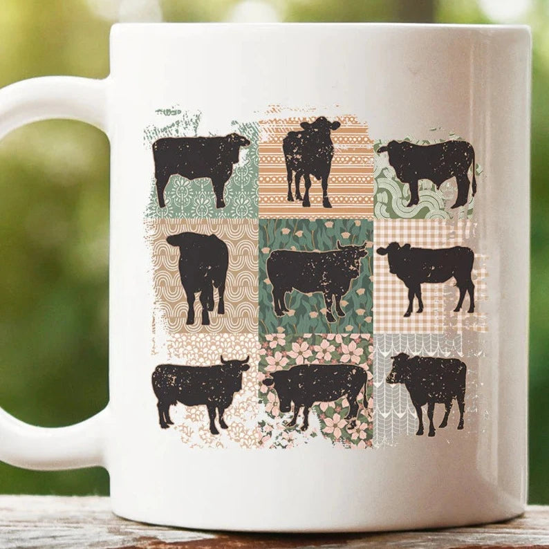 Patchwork Of Cows Mug