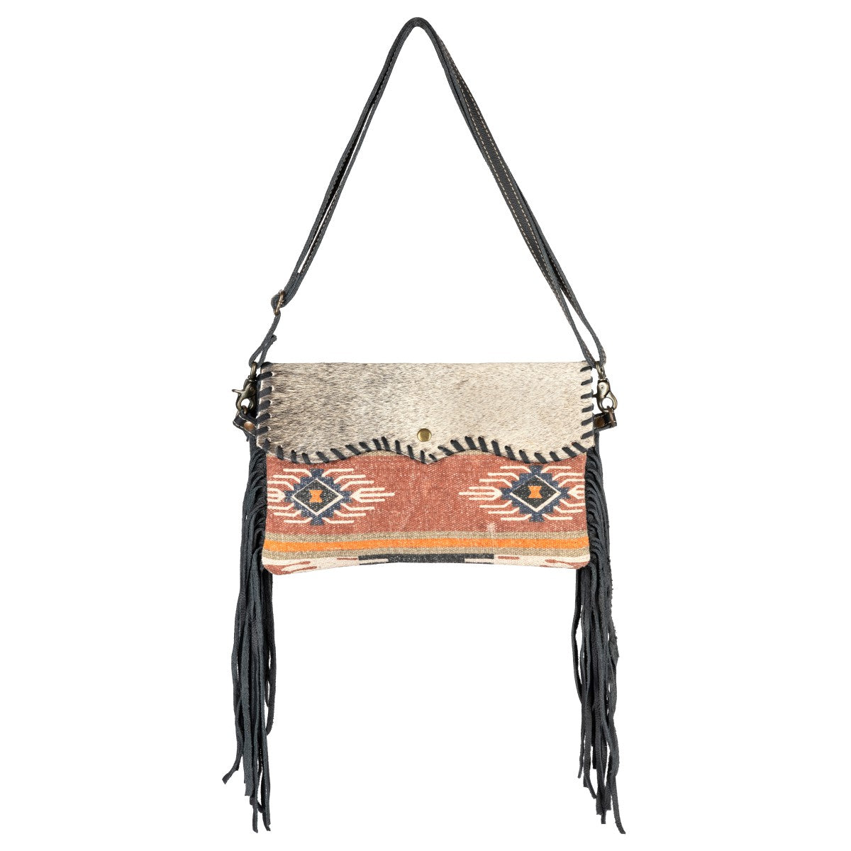 Ride The Frontier Rug/Hide Purse