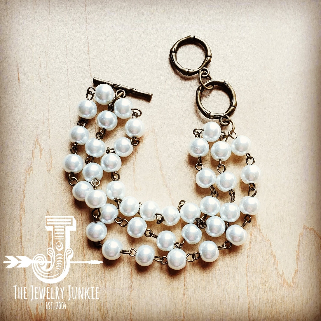 Pearl Triple Strand Bracelet
