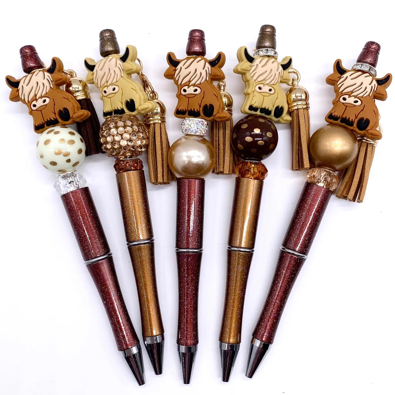 Beaded Pen - Highland Cow