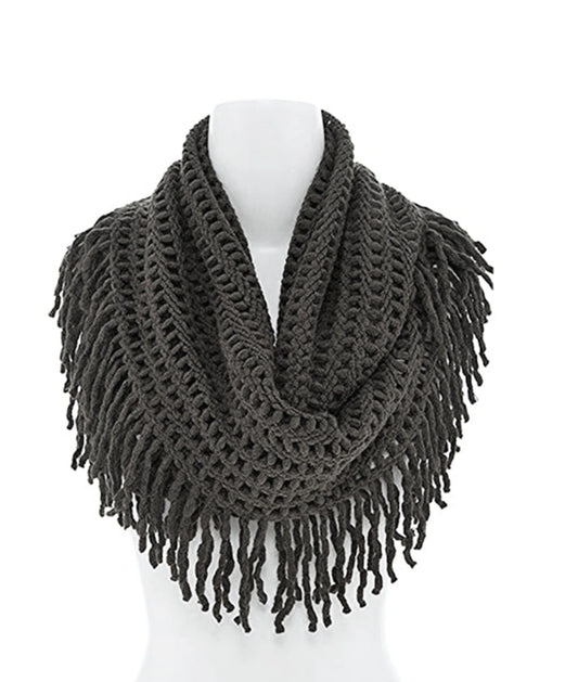 Coldest Breeze Infinity Scarf - Dark Gray