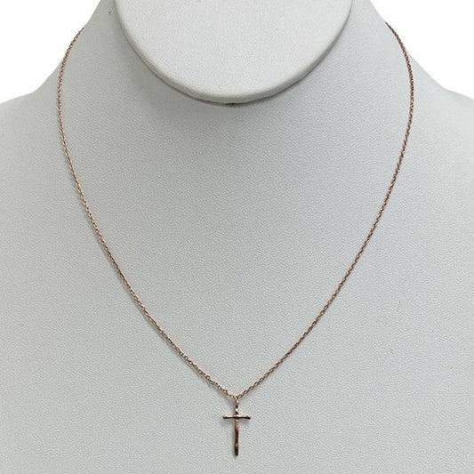 Rose Gold Wonders Cross Necklace