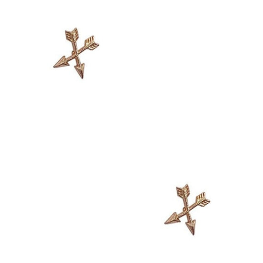 Any Which Way Arrows Stud Earrings - Rose Gold