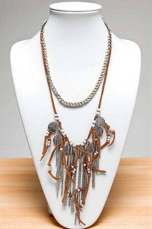 Canyon Daze Fringe Bib Necklace