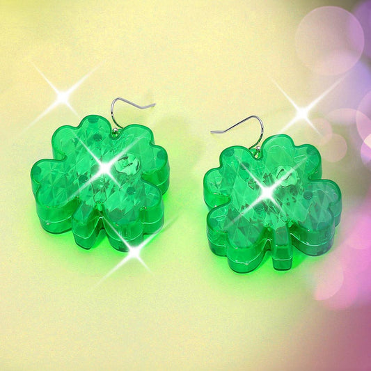 Light Up Clover Earrings