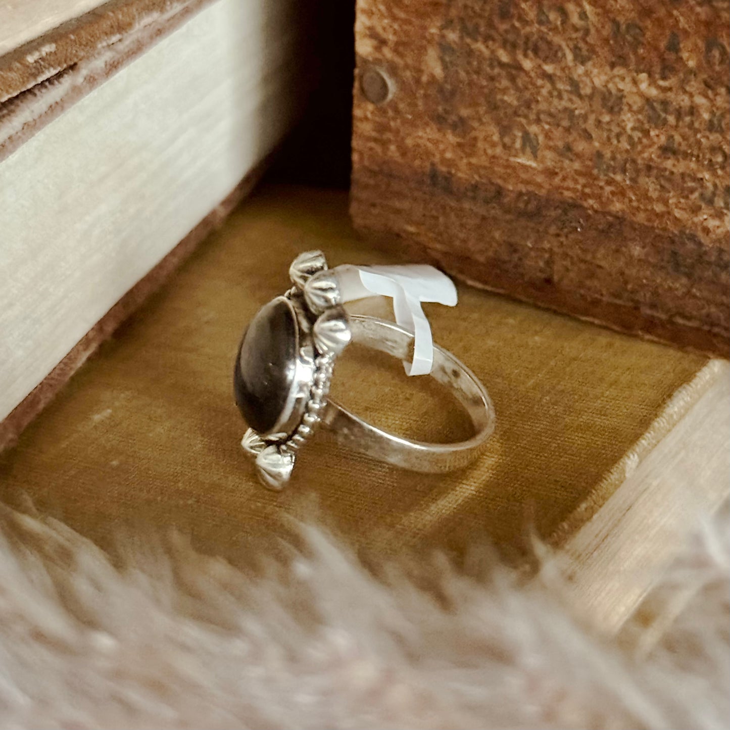 Labradorite Sterling Silver Ring - Size 8