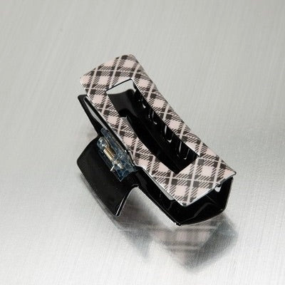 Plaid About You Hair Clip - Off-White