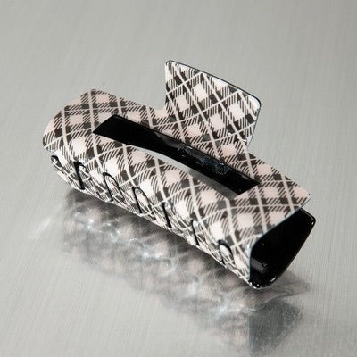Plaid About You Hair Clip - Off-White