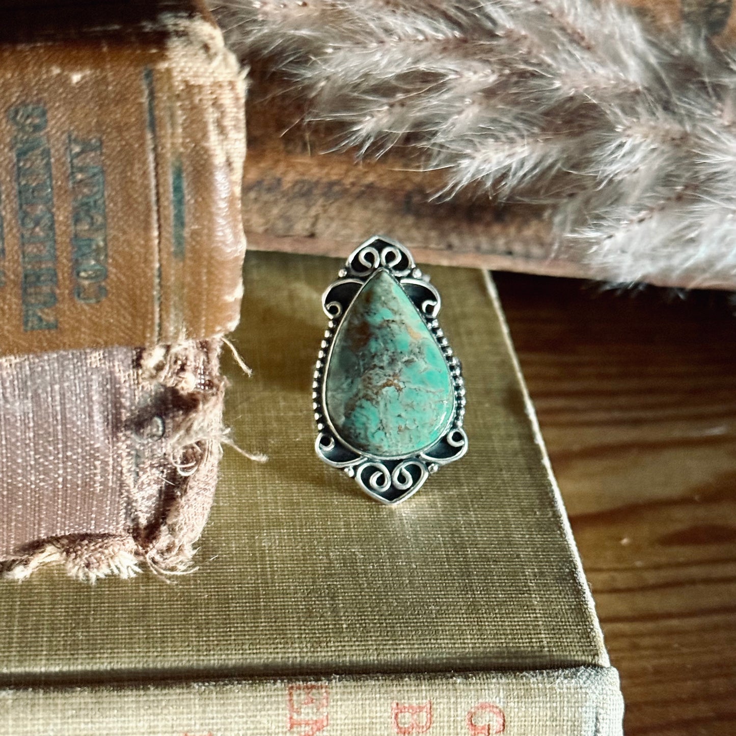 Arizona Turquoise Sterling Silver Ring - Size 8