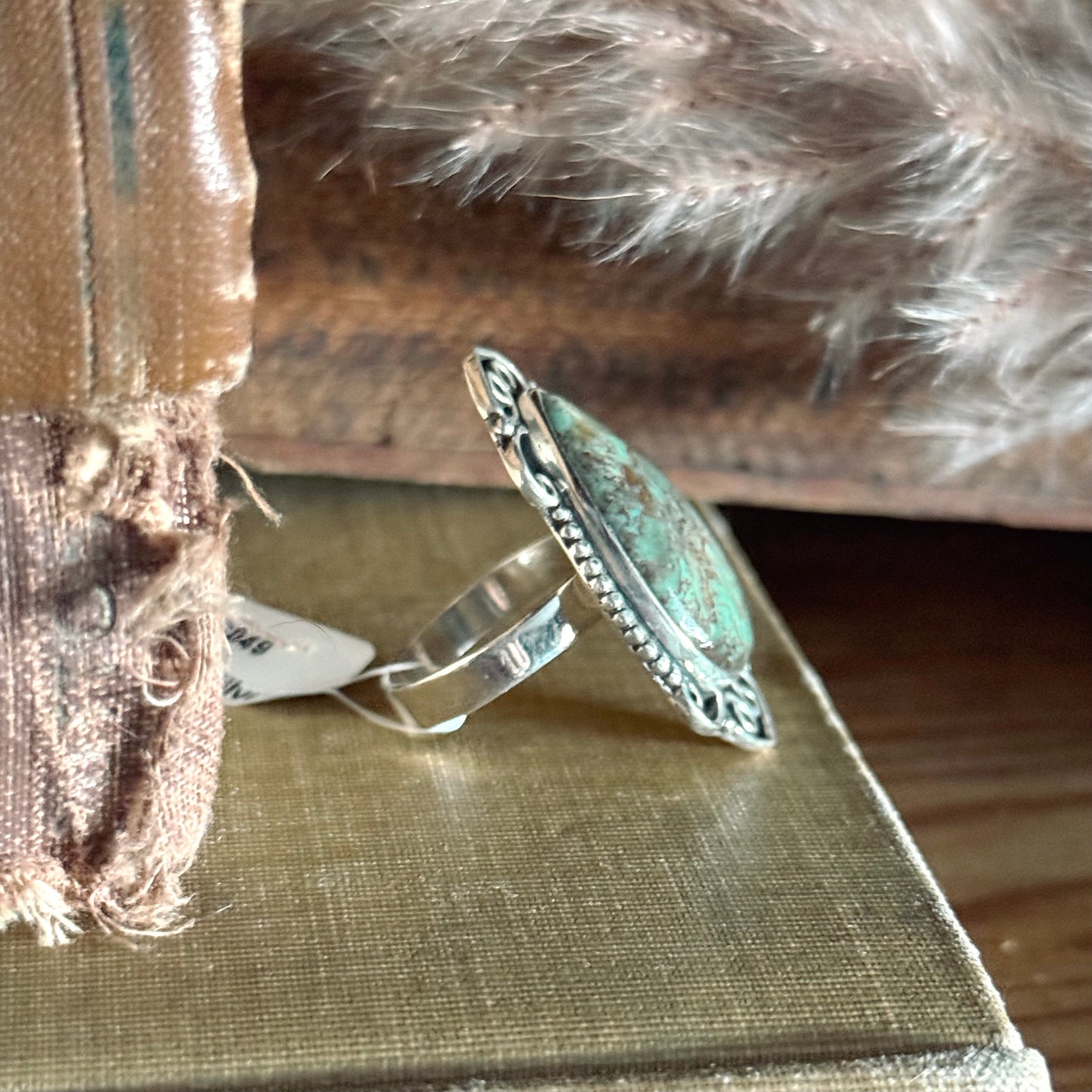 Arizona Turquoise Sterling Silver Ring - Size 8