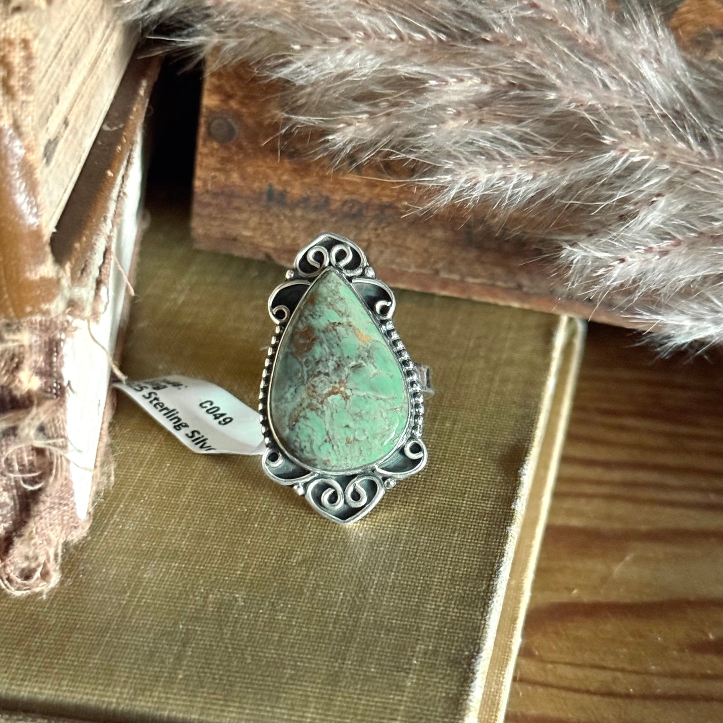 Arizona Turquoise Sterling Silver Ring - Size 8