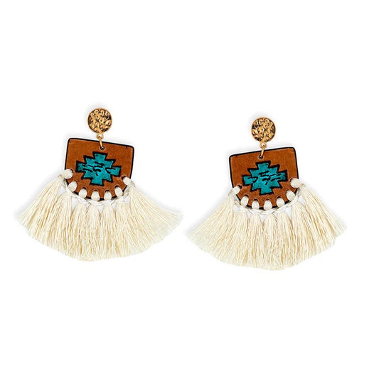 A Santa Fe Winter Fringe Earrings