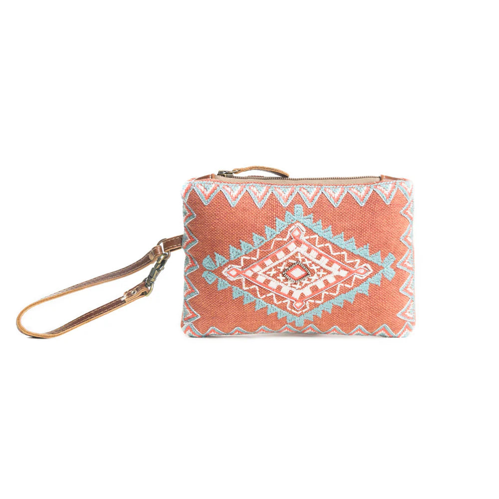 Sahara Sunrise Wristlet Pouch