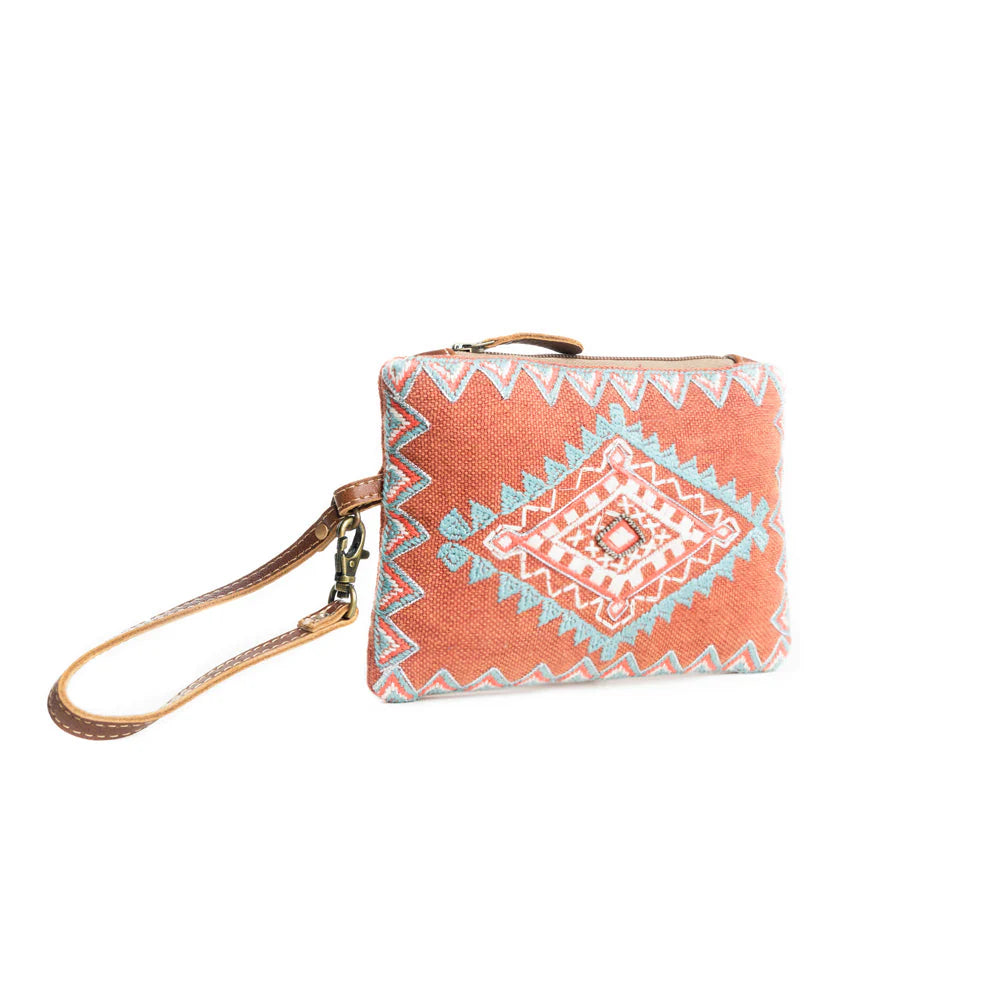 Sahara Sunrise Wristlet Pouch