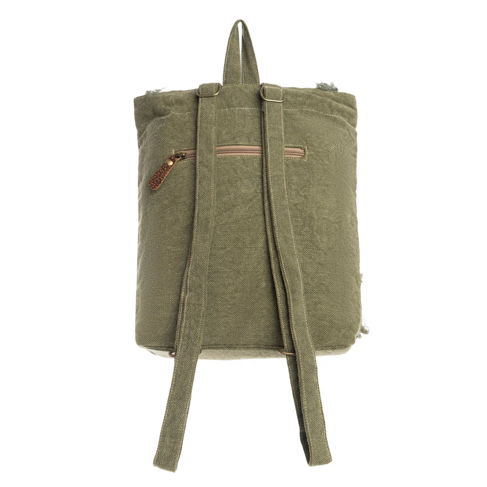 Valley Of Petunias Embroidered Backpack
