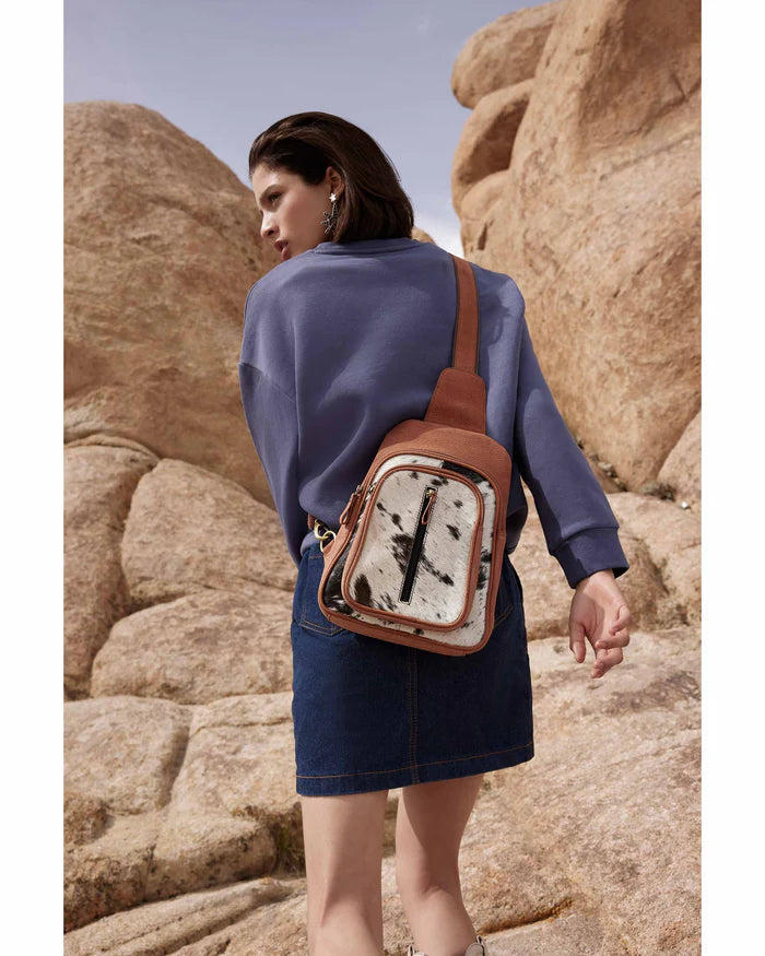 Out To Pasture Hair-On Sling Bag