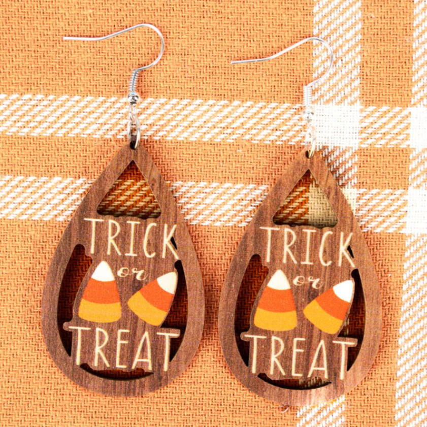 Trick or Treat Candy Corn Earrings