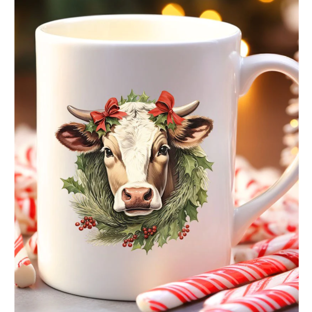 Clara The Christmas Cow Mug